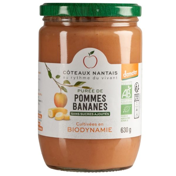 Purée pomme banane biodynamie